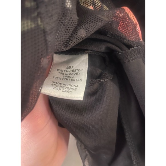 WILLOW Floral Mesh Short Sleeve‎ Ruffle Women's 2X - Picture 5 of 5